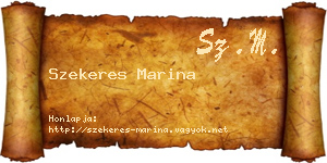 Szekeres Marina névjegykártya